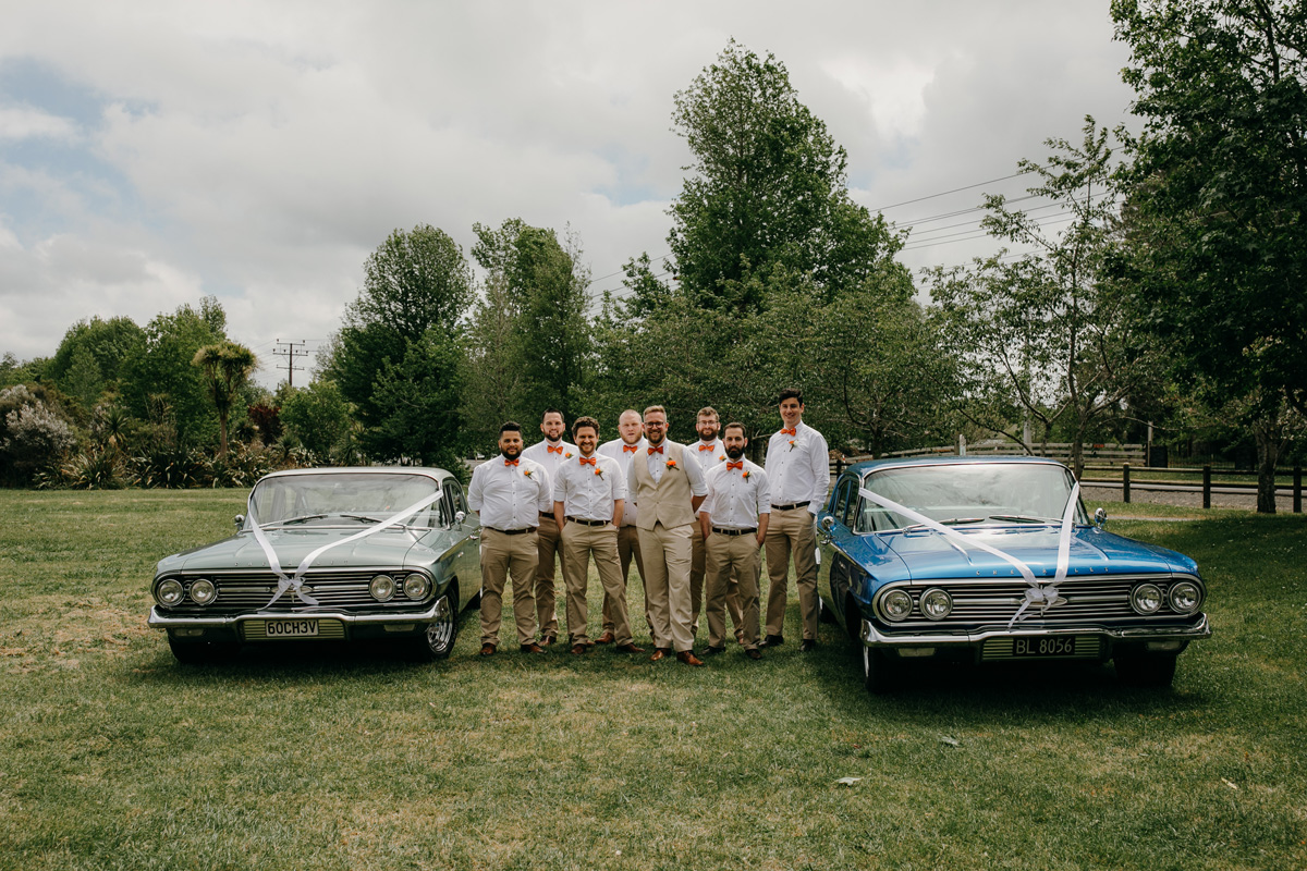 Coatesville settlers hall auckland grooms wedding cars photos by sarah weber photography