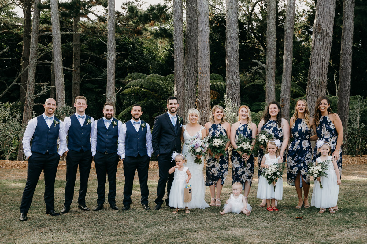 bridal Party at The Brigham Restaurant & Cafe in Whenuapai, Auckland photo by Sarah Weber Photography