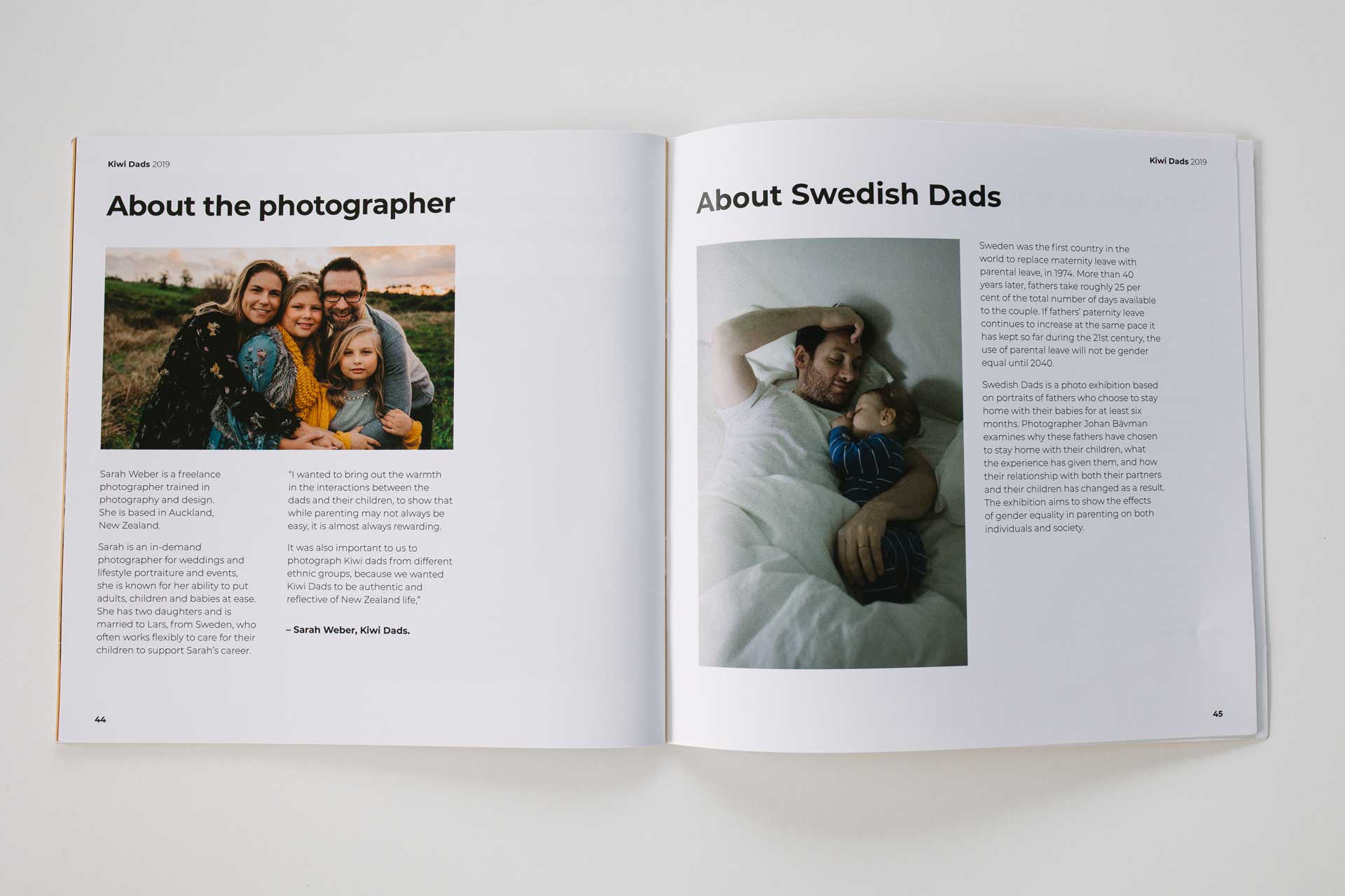 kiwi dads booklet about photographer sarah weber photography